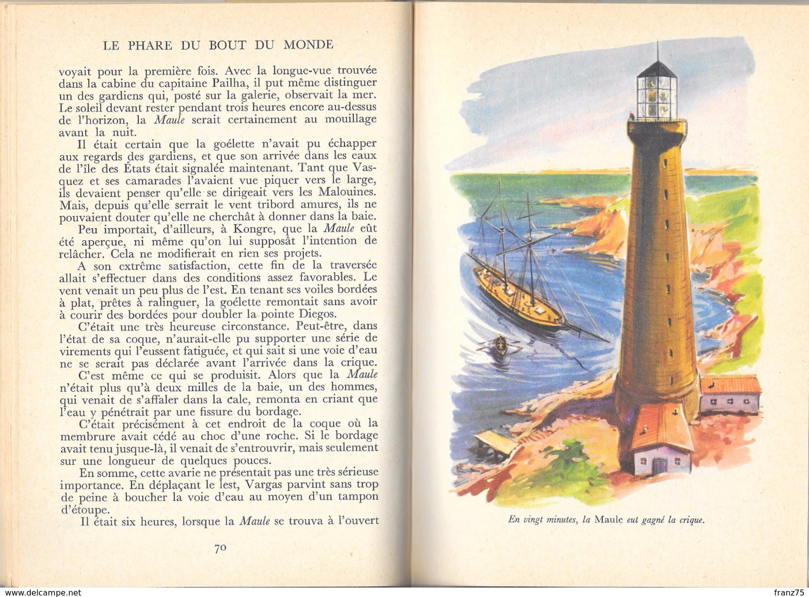 Le Phare Du Bout Du Monde-J.VERNE-Hachette-1962 (scans)-BE/TBE - Ideal Bibliotheque