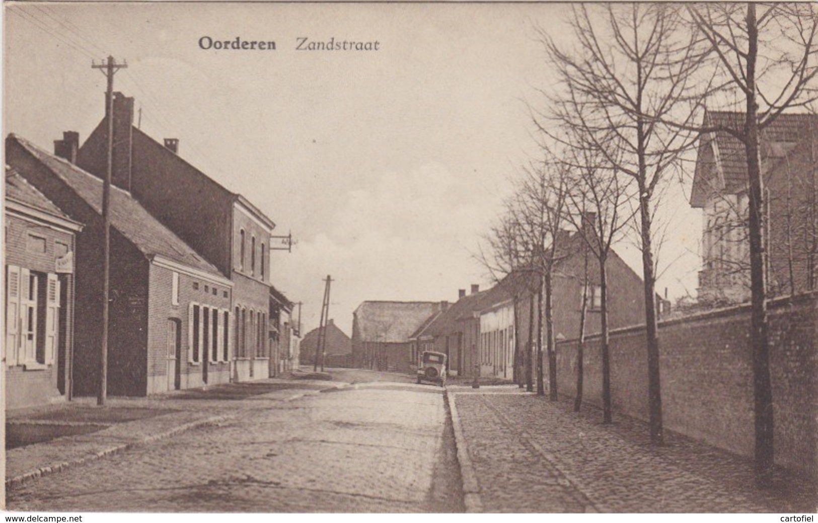 OORDEREN-ZANDSTRAAT-VERSTUURD-1939-UITGAVE VAN DE WEYGAERT-ZIE DE 2 SCANS-ZELDZAME KAART! - Andere & Zonder Classificatie