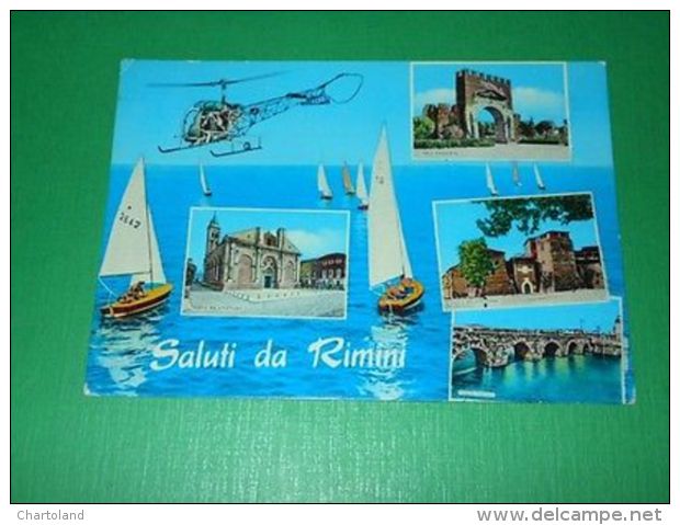 Cartolina Saluti Da Rimini - Vedute Diverse 1967 - Rimini