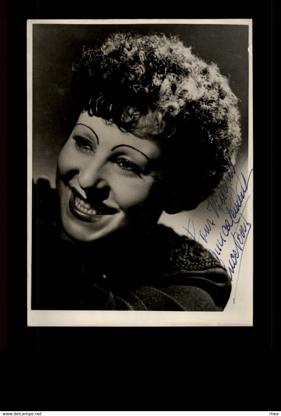 AUTOGRAPHES - CELEBRITES - LUCE BERT - Théâtre PACRA à Paris - Dédicace - - Autres & Non Classés