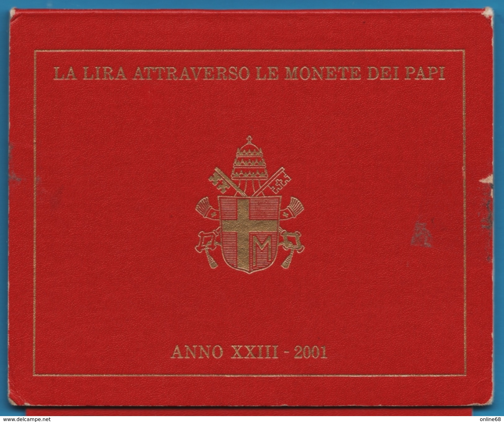 Città Del VATICANO GIOVANNI PAOLO II  Serie 2001 La Lira Attraverso Le Monete Dei PAPI  8 MONNAIES - Vaticano (Ciudad Del)