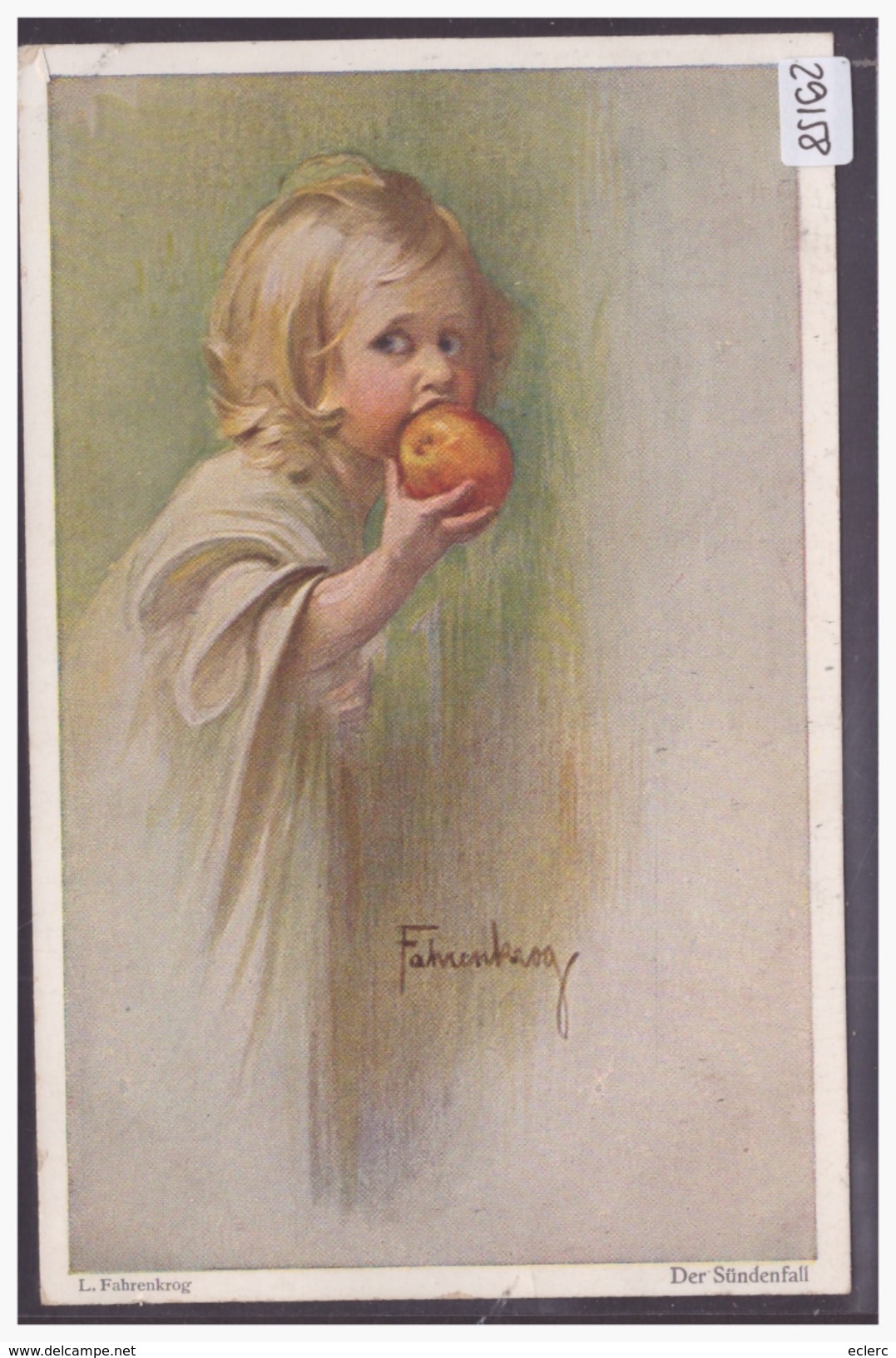 ENFANT - DER SÜNDENFALL - LE FRUIT DEFENDU - PAR FAHRENKROG - TB - Fahrenkrog, Ludwig