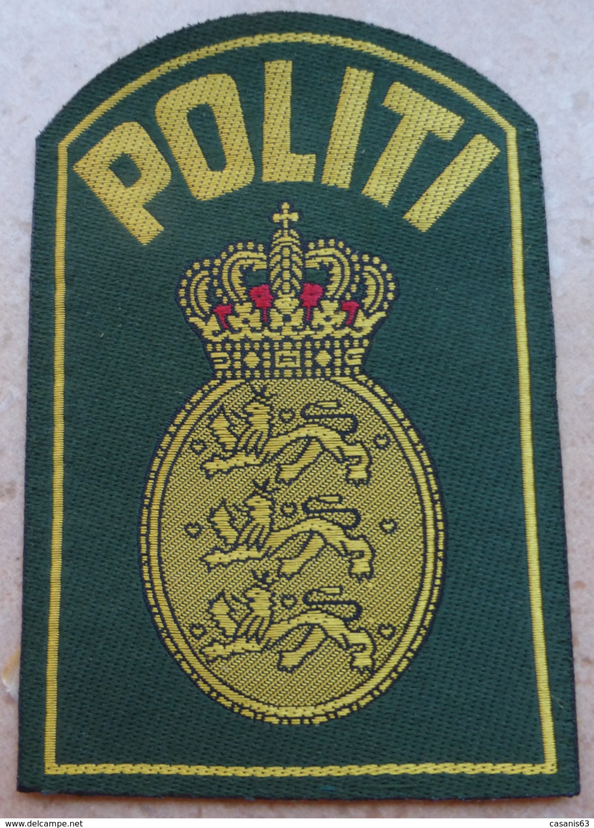 Ecusson Insigne Tissu Patch Militaire - POLITI  (  Police Danemark  ) - Scudetti In Tela