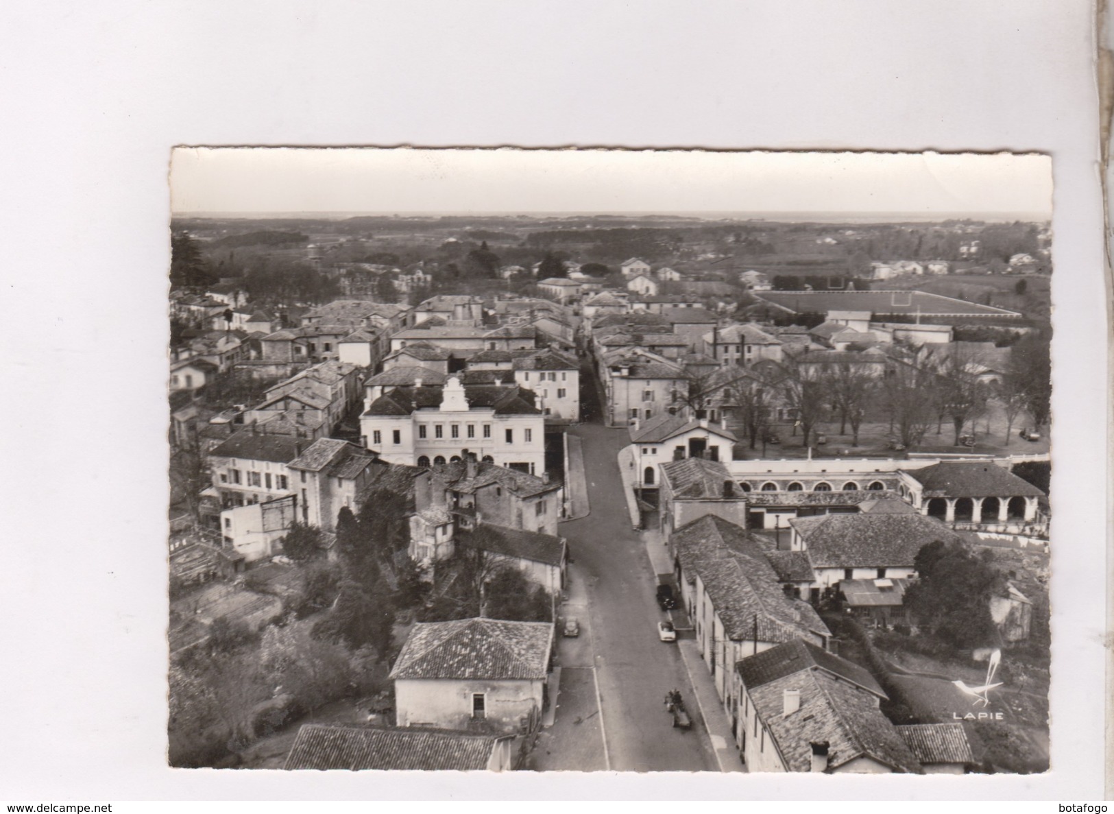 CPM PHOTO, DPT 40 EN AVION AU DESSUS DE MONTFORT - Montfort En Chalosse