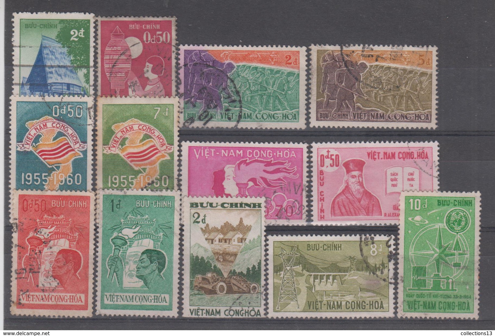 VIET NAM SUD - 27 Timbres Obli (voir Liste) Cote 24,25 Euros Depart A 10% - Turkmenistan