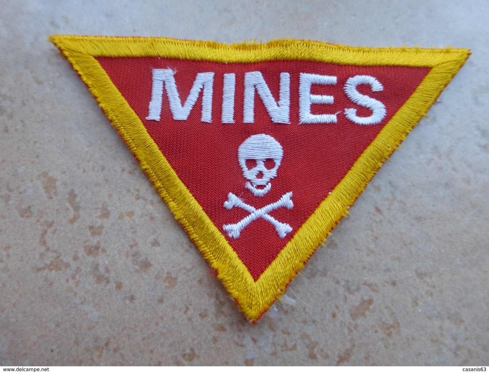 Ecusson Insigne Tissu Patch Militaire  - MINES - Ecussons Tissu