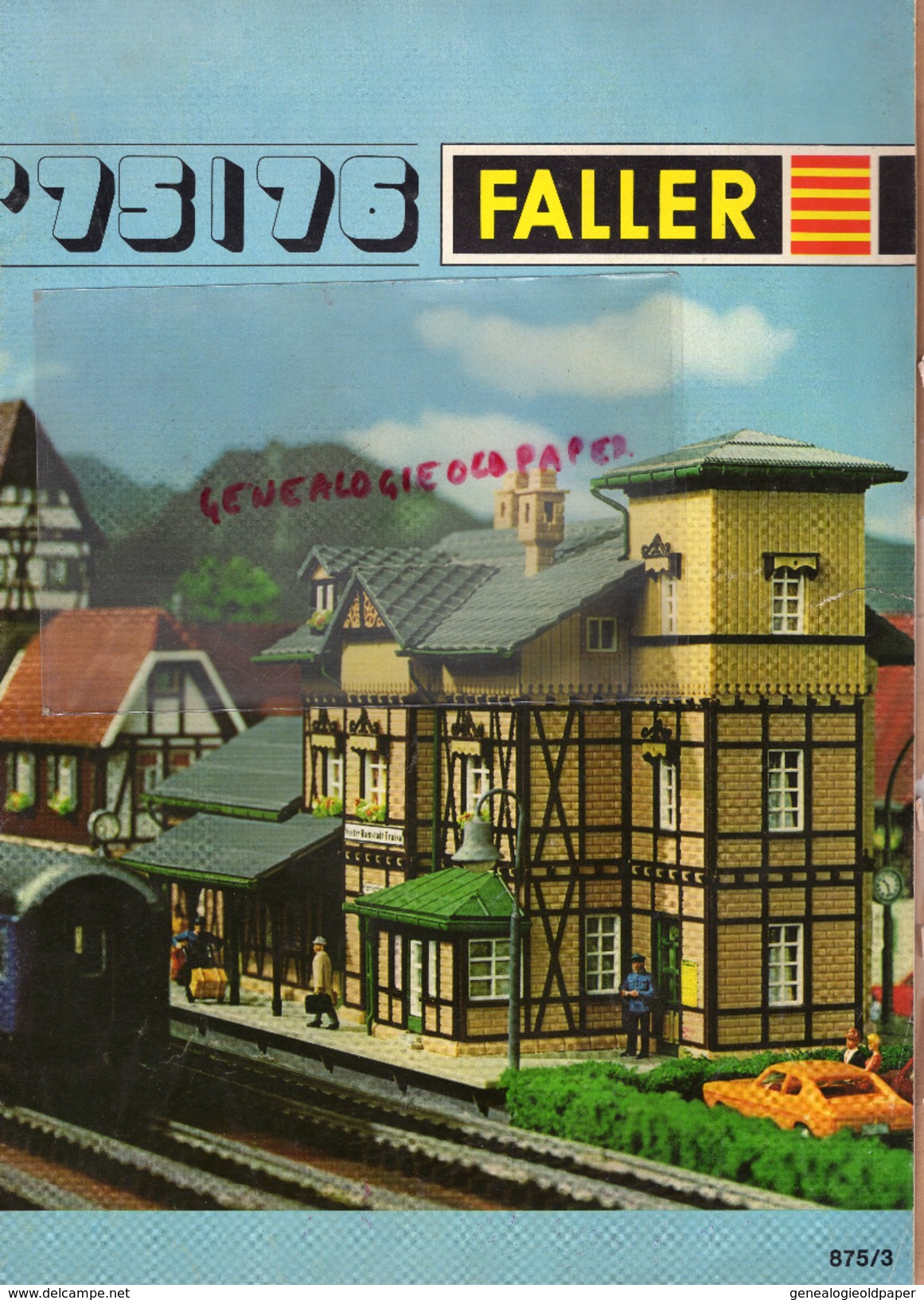 CATALOGUE FALLER 75-76- USINE BALLAST-AUTO TRAIN-GARE-JOUETS-STATION ESSENCE GARAGE-RACING-TARIFS FLEISCHMANN- NURMBERG - Chemin De Fer & Tramway