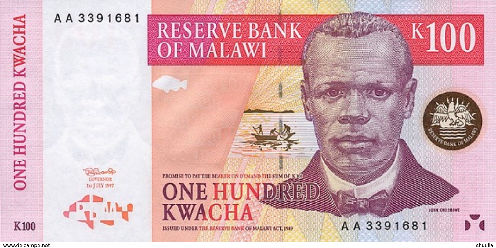 Malawi 100 Kwacha 1997  Pick 40 UNC - Malawi