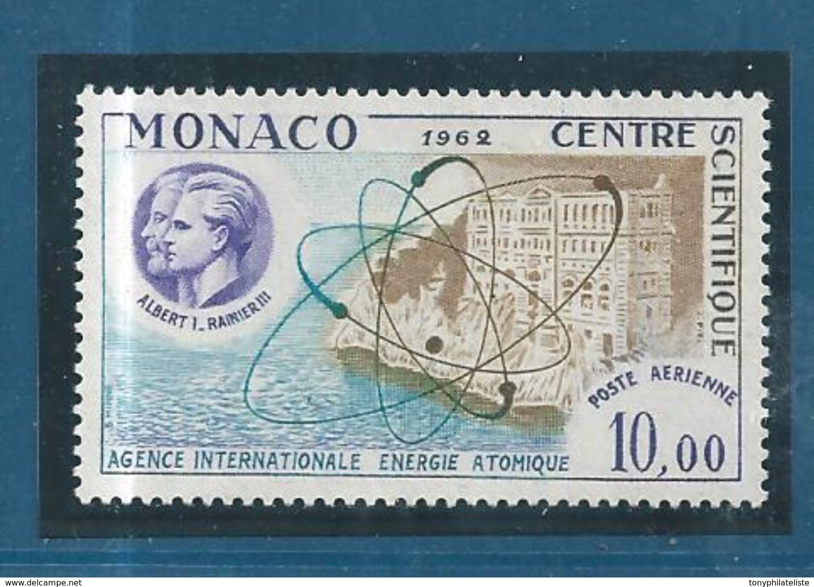 Monaco PA De 1962  N° 80  Neuf ** Sans  Trace De Charnière Gomme Superbe - Poste Aérienne