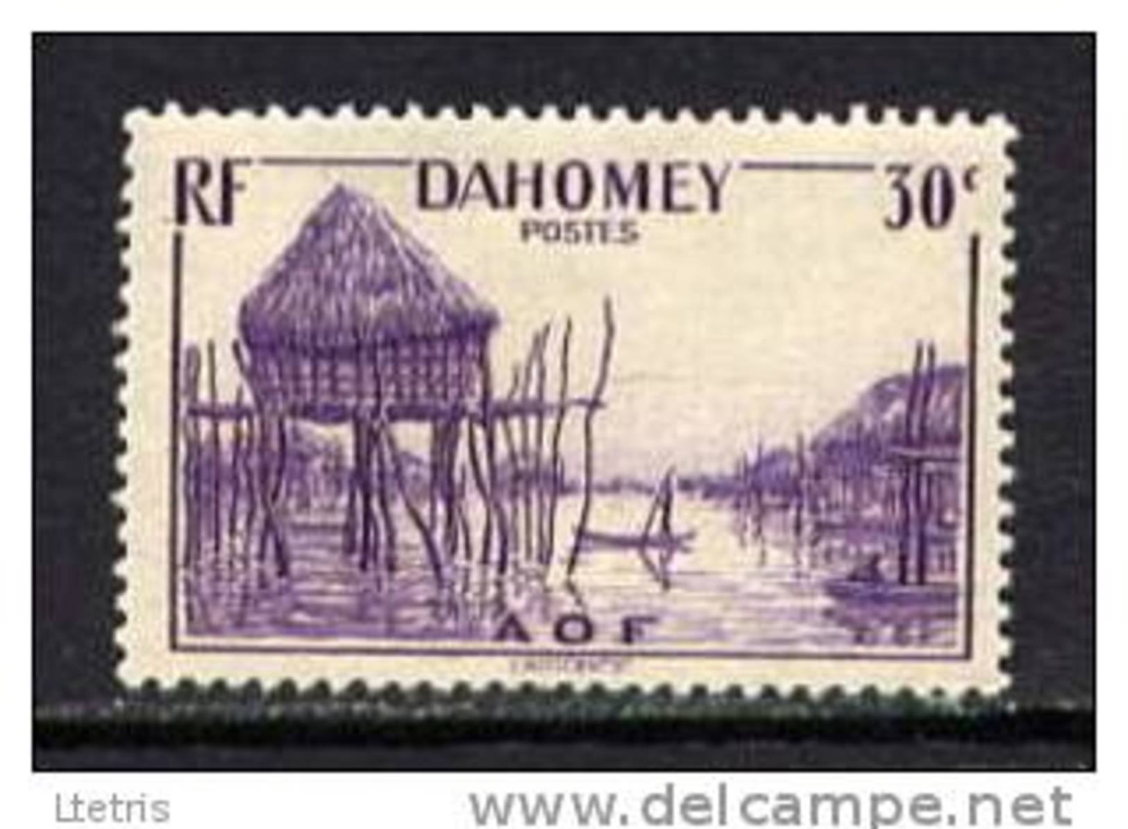 DAHOMEY - N° 126** - VILLAGE LACUSTRE - Autres & Non Classés