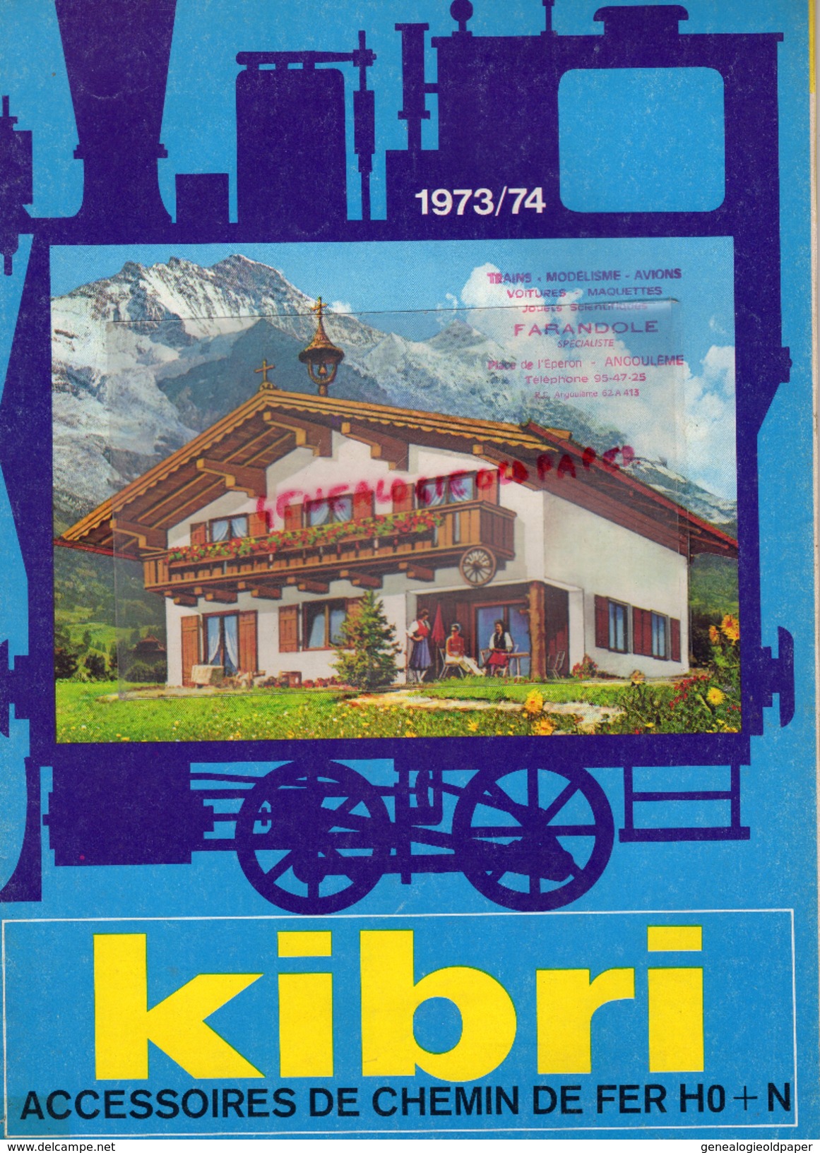 CATALOGUE KIBRI- HO+N- 1973-1974- BOBLINGEN- GARE-TRAINS- STATION ESSENCE ESSO- GARAGE- - Historical Documents