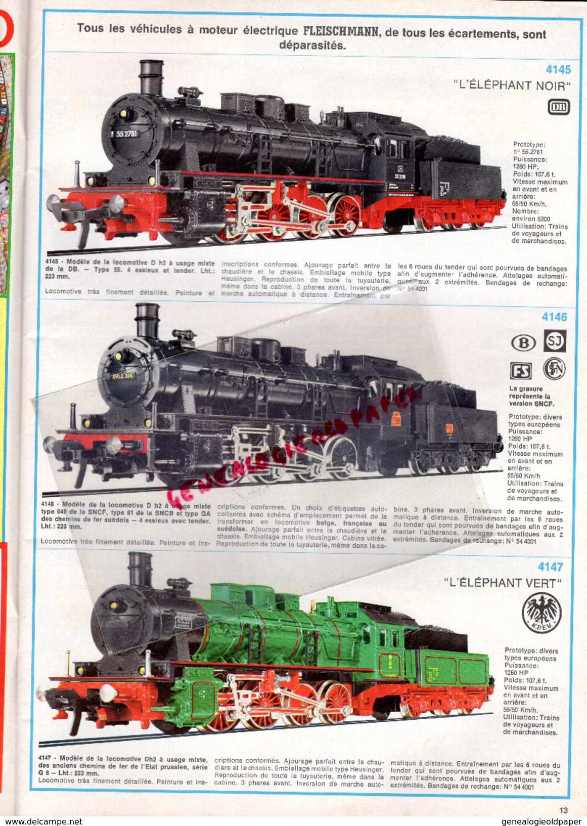 BEAU CATALOGUE FLEISCHMANN 1975- GARE TRAIN CHEMINS DE FER- HO- LOCOMOTIVE- PICCOLO- AUTO RALLYE- JOUETS