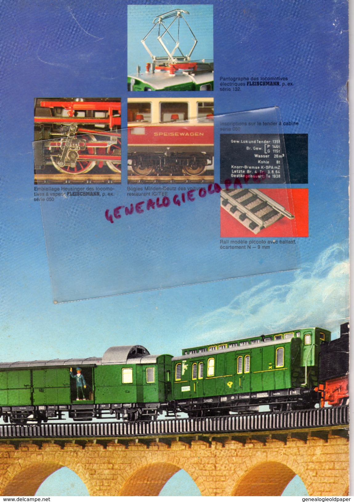 BEAU CATALOGUE FLEISCHMANN 1975- GARE TRAIN CHEMINS DE FER- HO- LOCOMOTIVE- PICCOLO- AUTO RALLYE- JOUETS