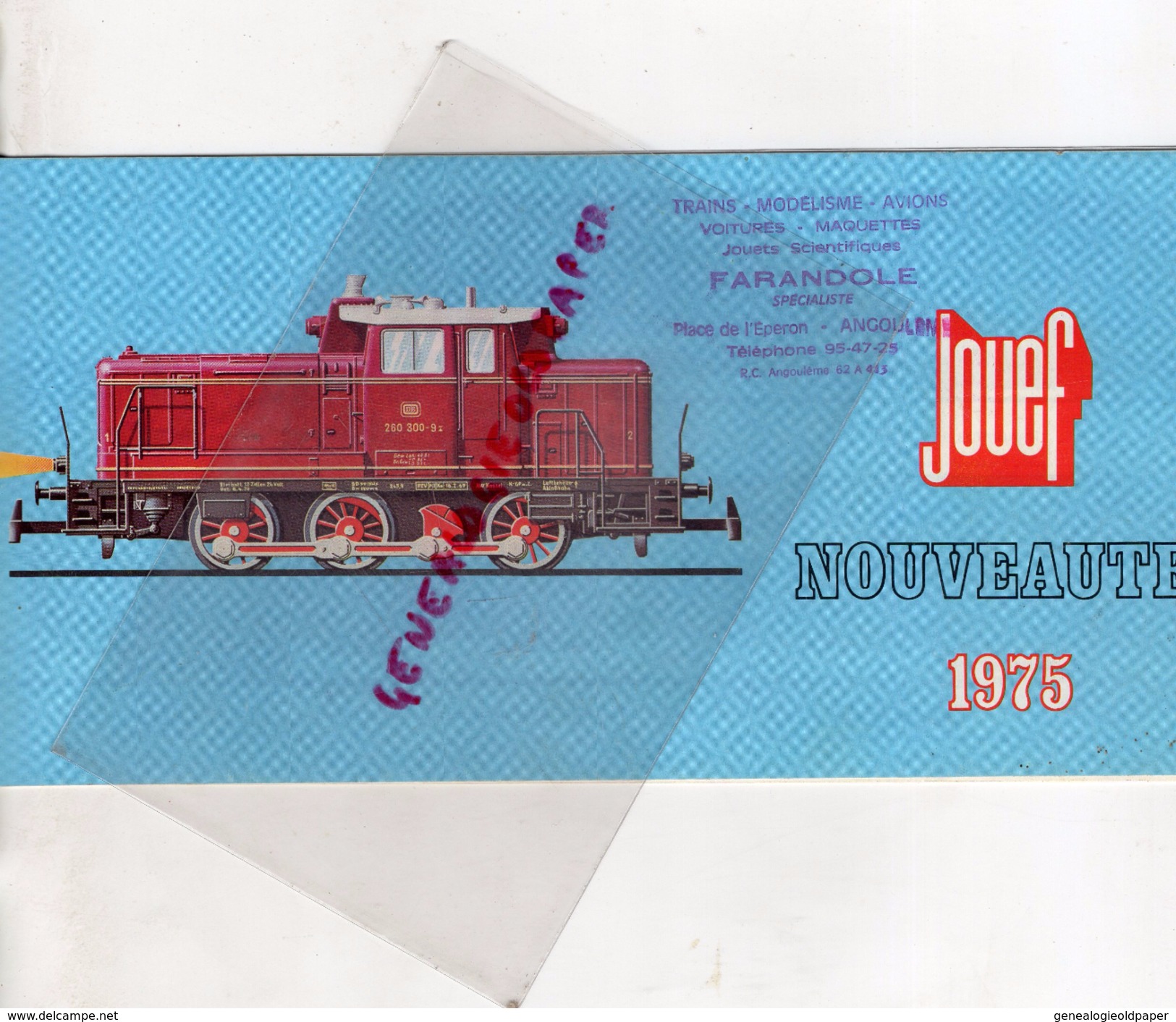 CATALOGUE JOUEF -1975 TRAINS TRAIN - JOUETS- LOCOMOTIVE- - Historical Documents