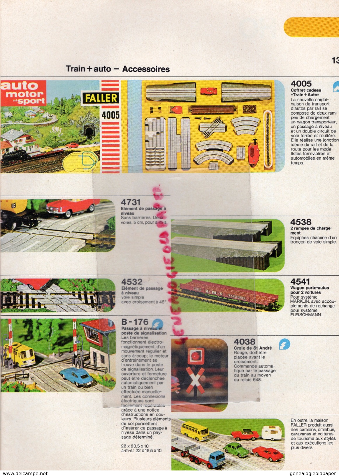 CATALOGUE FALLER- 1973-1974- JOUETS GARE TRAIN CHEMINS DE FER- JEUX FAMOS-AVIATION AVION- - Historical Documents