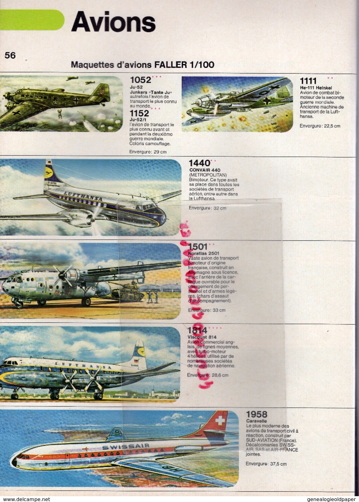 CATALOGUE FALLER- 1973-1974- JOUETS GARE TRAIN CHEMINS DE FER- JEUX FAMOS-AVIATION AVION-