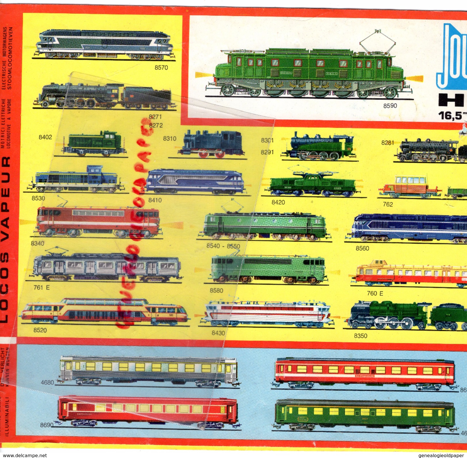 CATALOGUE JOUETS- JOUET- JOUEF HO- TRAINS LOCOMOTIVE- GARE- CHEMINS DE FER - Historical Documents