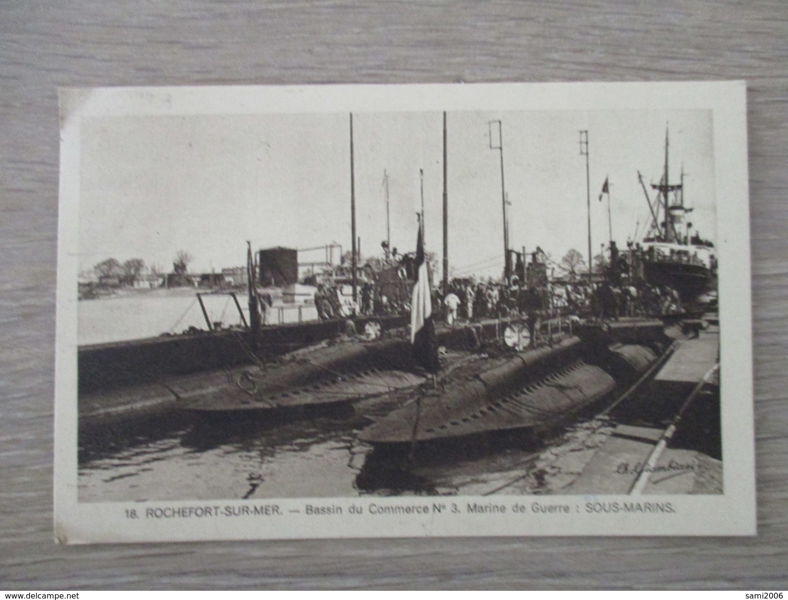 CPA 17 ROCHEFORT SUR MER BASSIN DU COMMERCE MARINE DE GUERRE SOUS MARINS - Rochefort