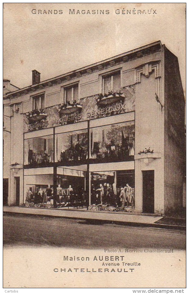 86 CHATELLERAULT Grands Magasins Généraux  Maison Aubert  Avenue  Treuille - Chatellerault