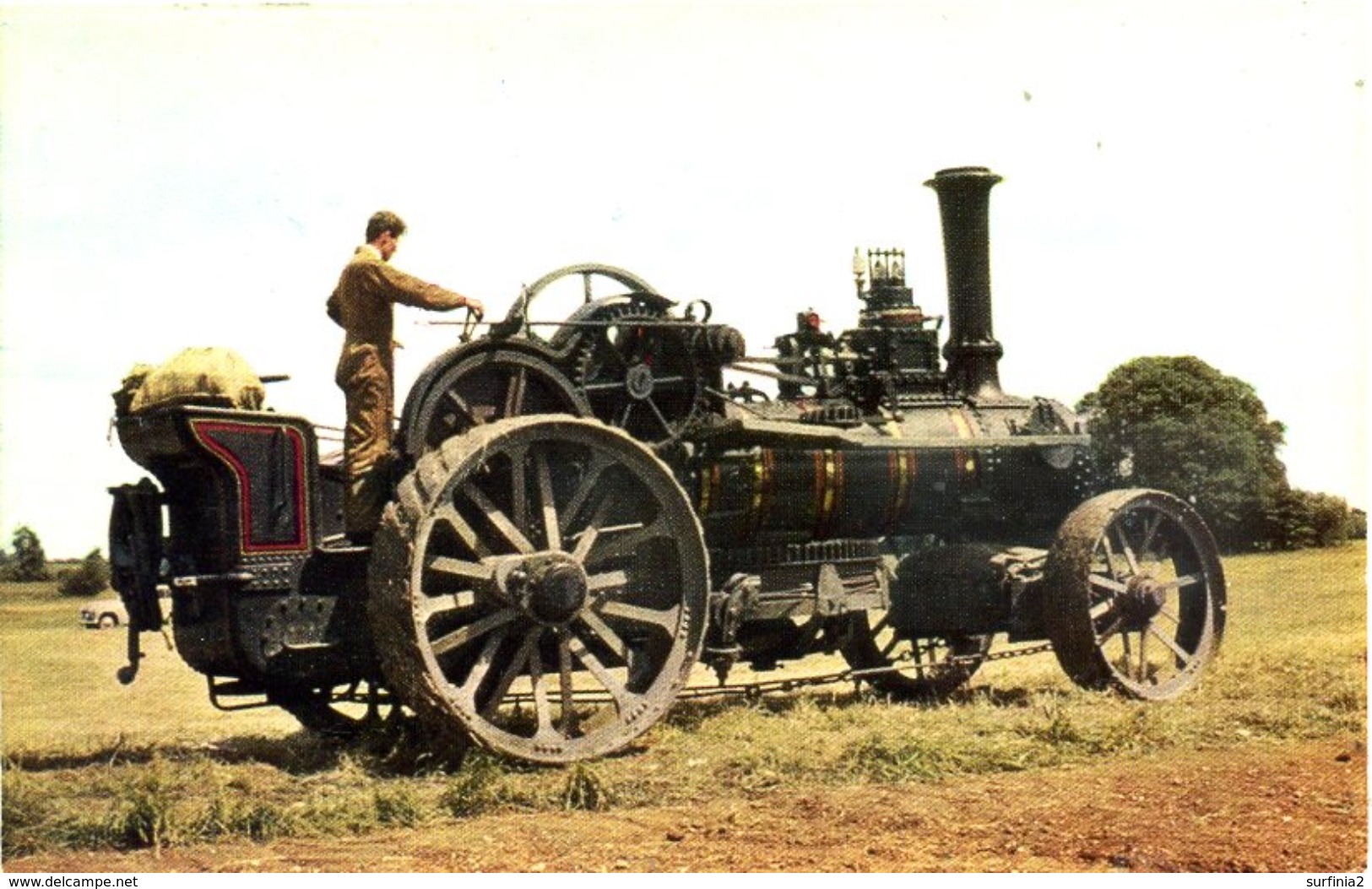 TRACTION ENGINE - SALMON 6-05-55-33 FOWLER PLOUGHING ENGINE 1886  Te25 - Other & Unclassified