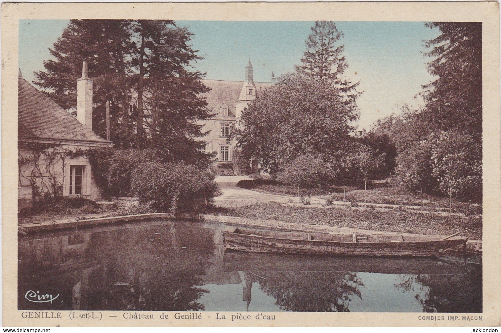 37 -  GENILLÉ  Château De Genillé - La Pièce D'eau - Genillé