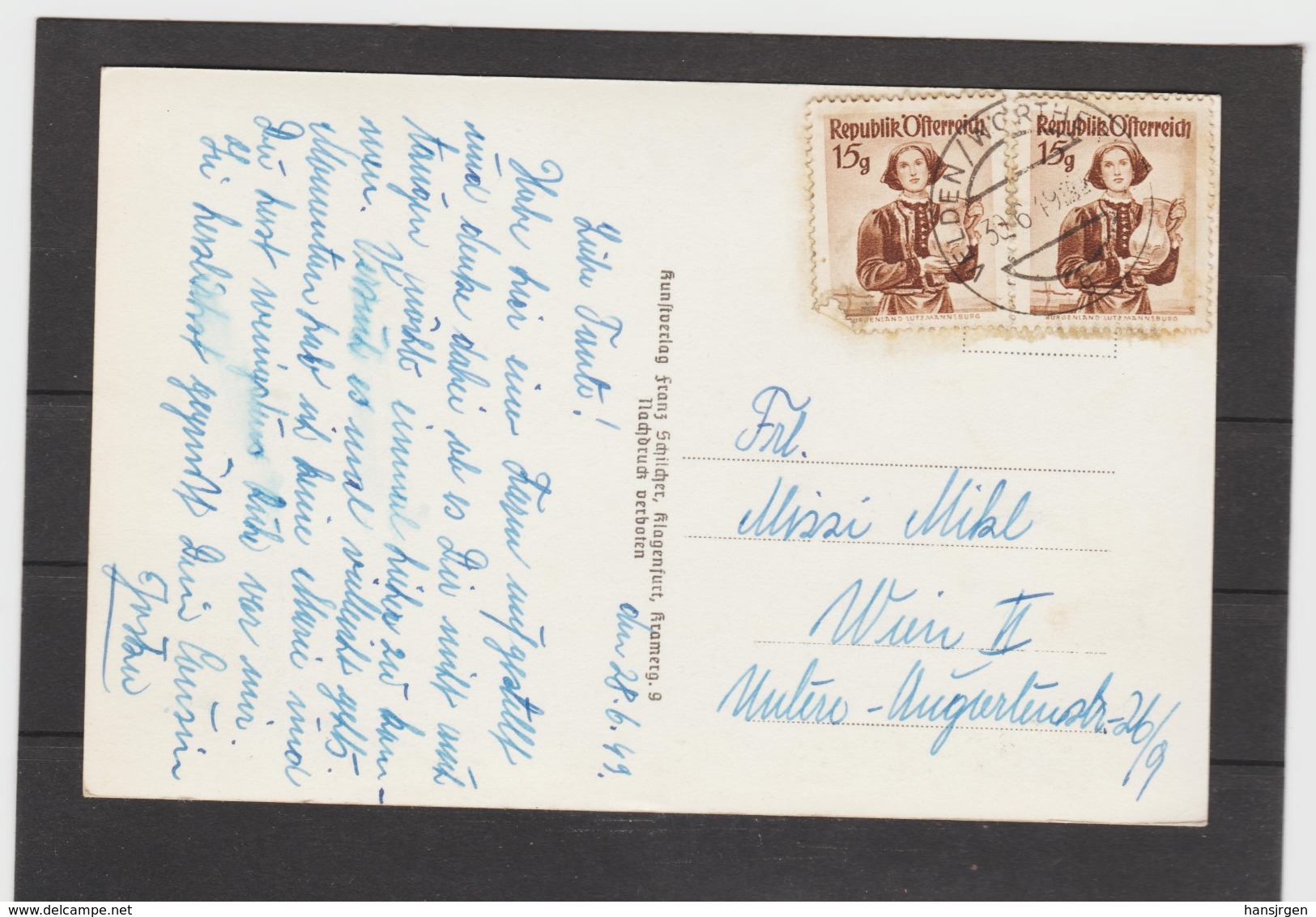 ZAK616  POSTKARTE JAHR 1943 VELDEN Am WÖRTHERSEE In Der BUCHT GEBRAUCHT Siehe ABBILDUNG - Velden