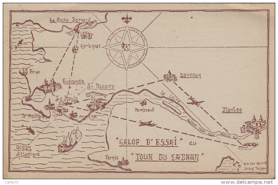 Meetings - Epreuve Aérienne Internationale D'Endurance -  St Nazaire Herbignac La Baule 1947 - Meetings