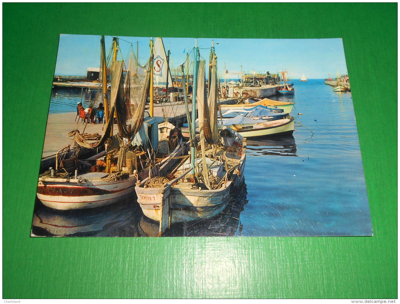 Cartolina Riccione - Barche Da Pesca E Darsena 1965 - Rimini