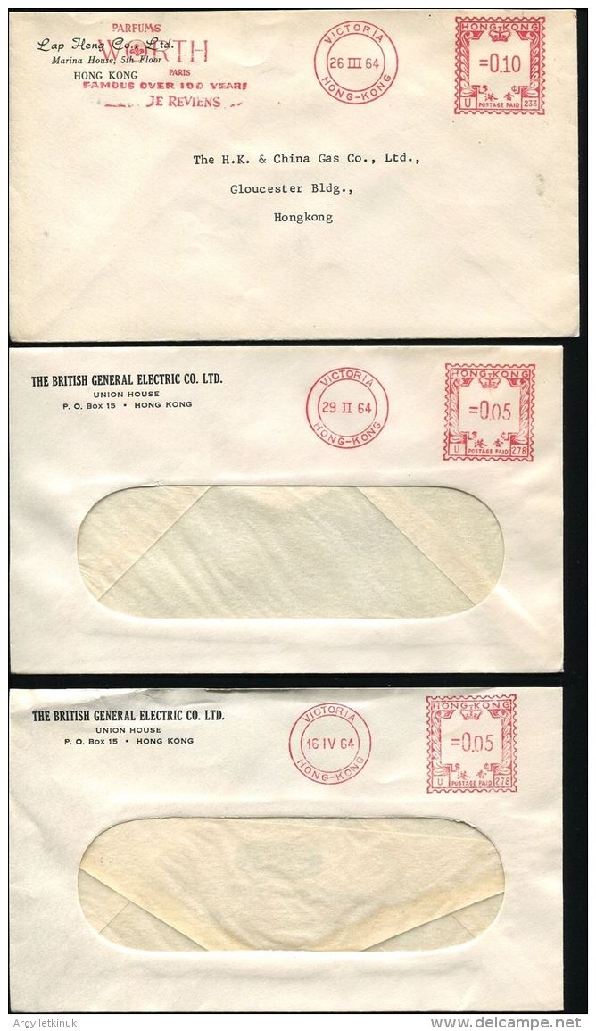 HONG KONG METER MAIL 1964/79 - Andere & Zonder Classificatie