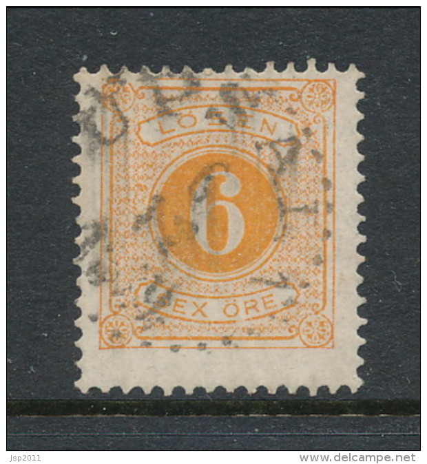 Sweden 1877-1882, Facit # L14. Postage Due Stamps. Perforation 13. USED - Impuestos