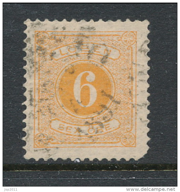 Sweden 1877-1882, Facit # L14. Postage Due Stamps. Perforation 13. USED - Impuestos