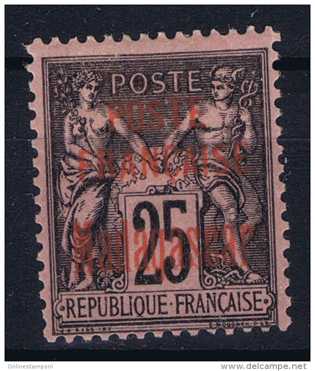 Madagascar Yv  17 MH/* Falz/ Charniere 1895 - Neufs