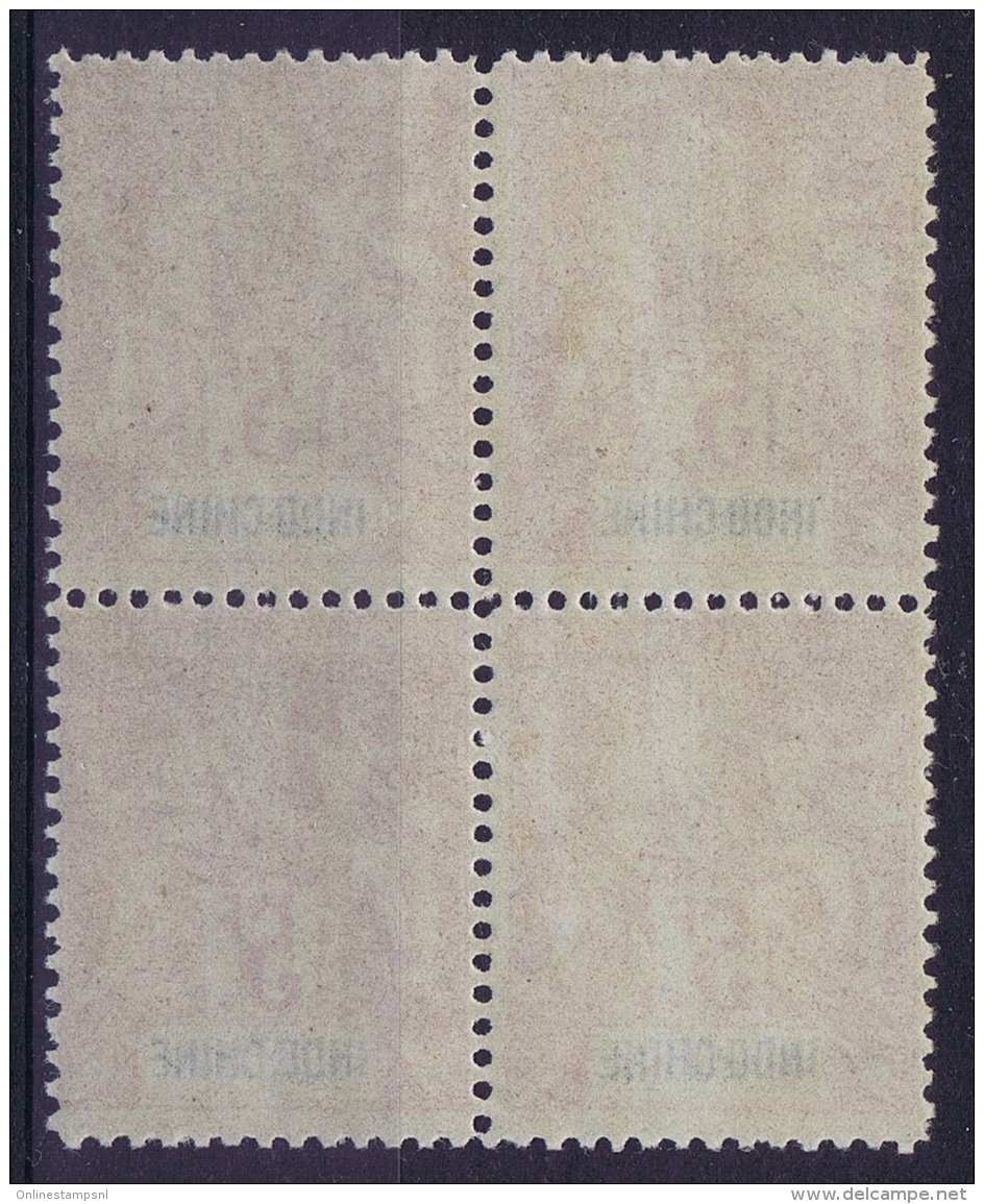 Indochine Yv 16 In 4 Block Neuf/MNH/**  Fournier Forgery ? - Nuevos