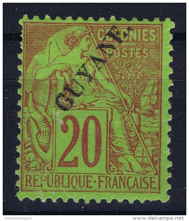 Guyane Yv Nr 22 MH/* Falz/ Charniere  1892 - Nuevos