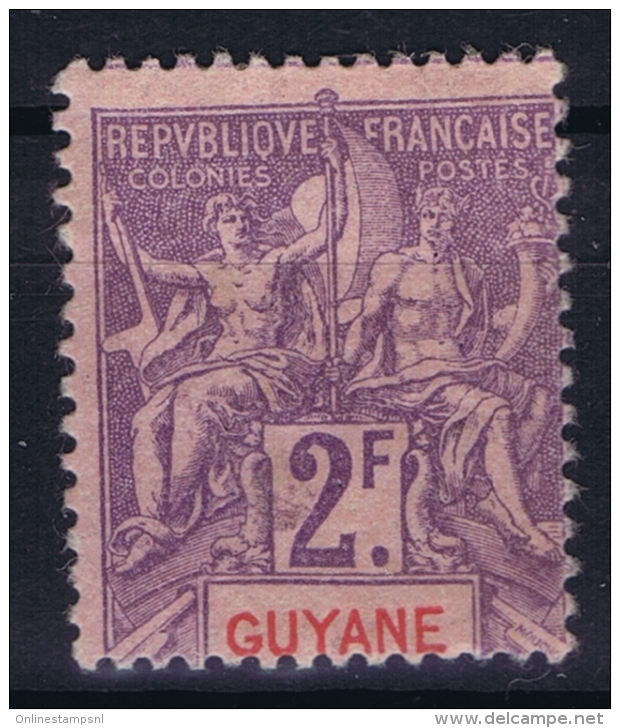 Guyane Yv Nr 48 MH/* Falz/ Charniere - Unused Stamps