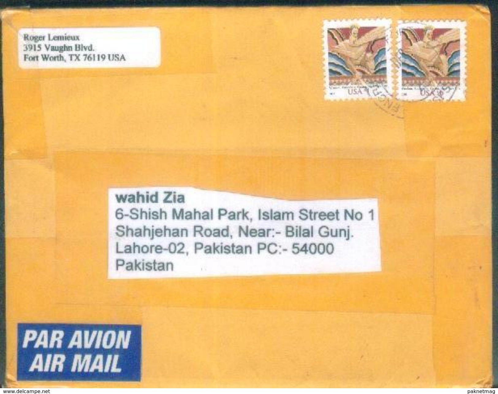 D217- Post From USA To Pakistan. - Other & Unclassified