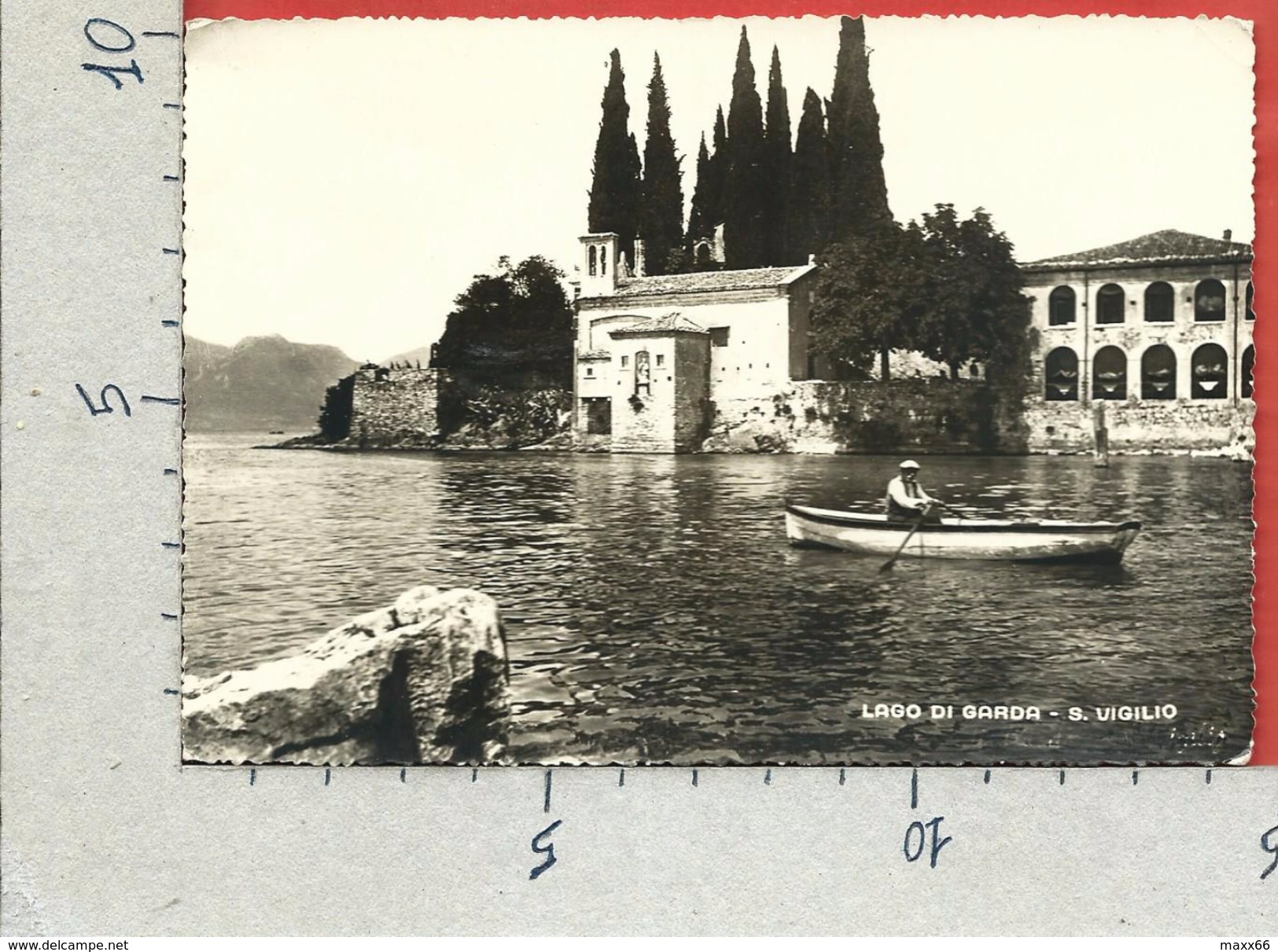 CARTOLINA VG ITALIA - GARDA (VR) - Punta San Vigilio - 10 X 15 - ANN. 1959 - Verona