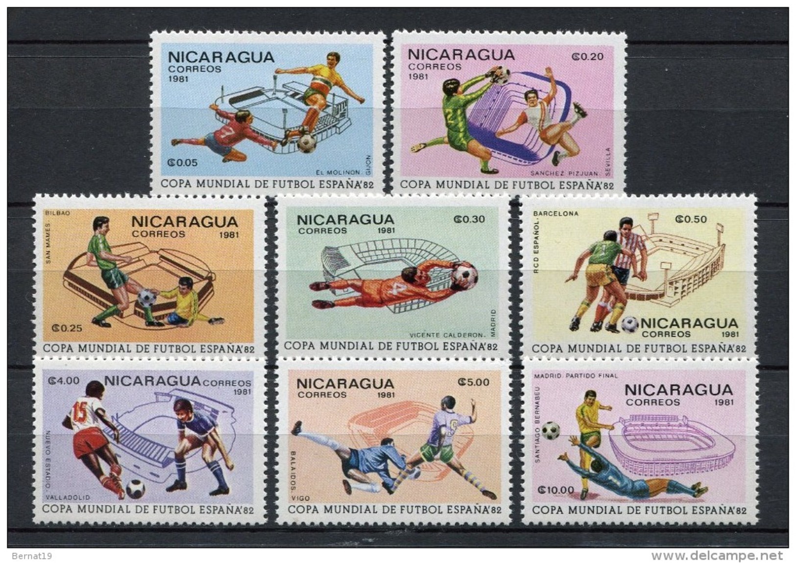 Nicaragua 1981. Yvert 1145-52 ** MNH. - Nicaragua