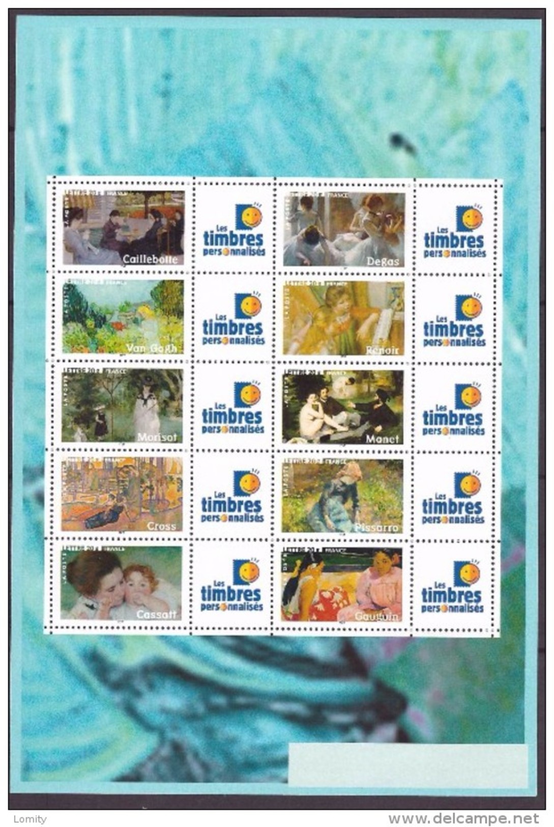 France Bloc Feuillet Neuf  2006 N° F3866a 3866a à 3875a Art Peinture Les Impressionnistes Timbres Personnalisés - Mint/Hinged