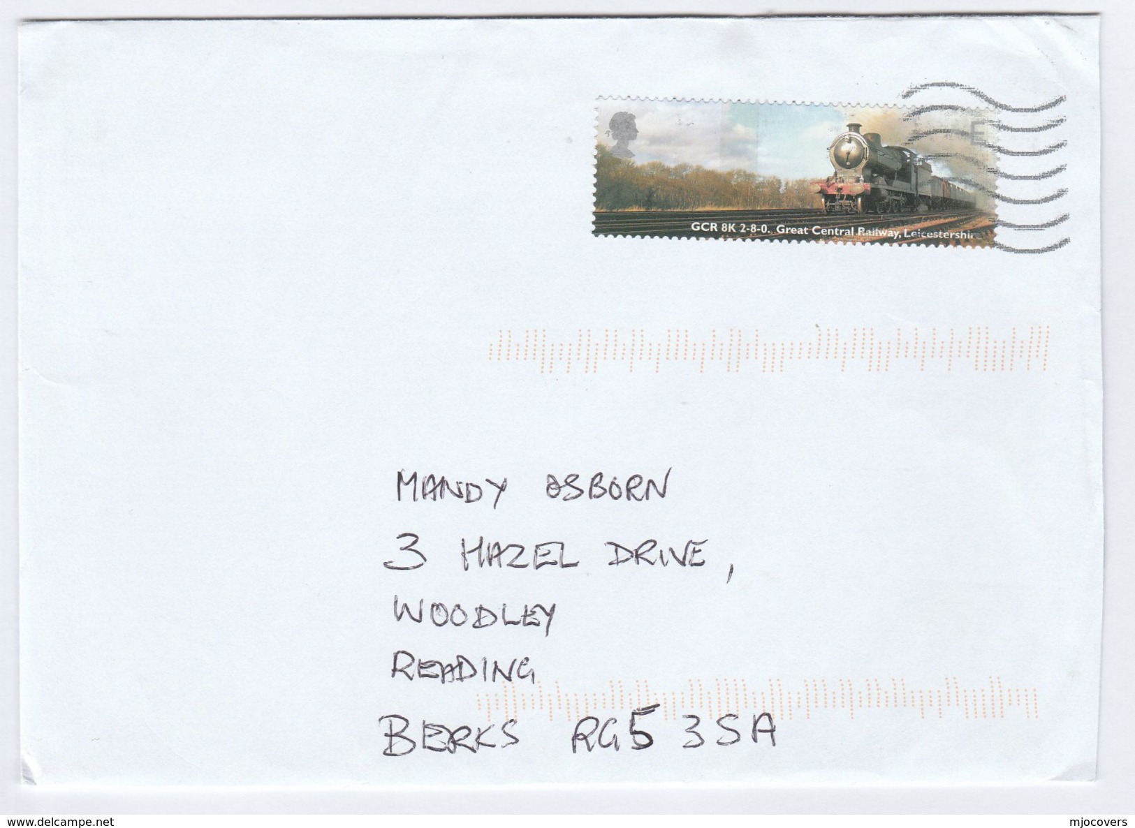 GB COVER Stamps E RATE STEAM TRAIN Great Central Railway LOCOMOTIVE - Trains