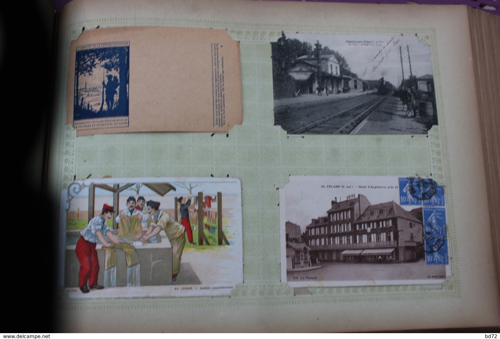 bel album de 325 cartes postales anciennes