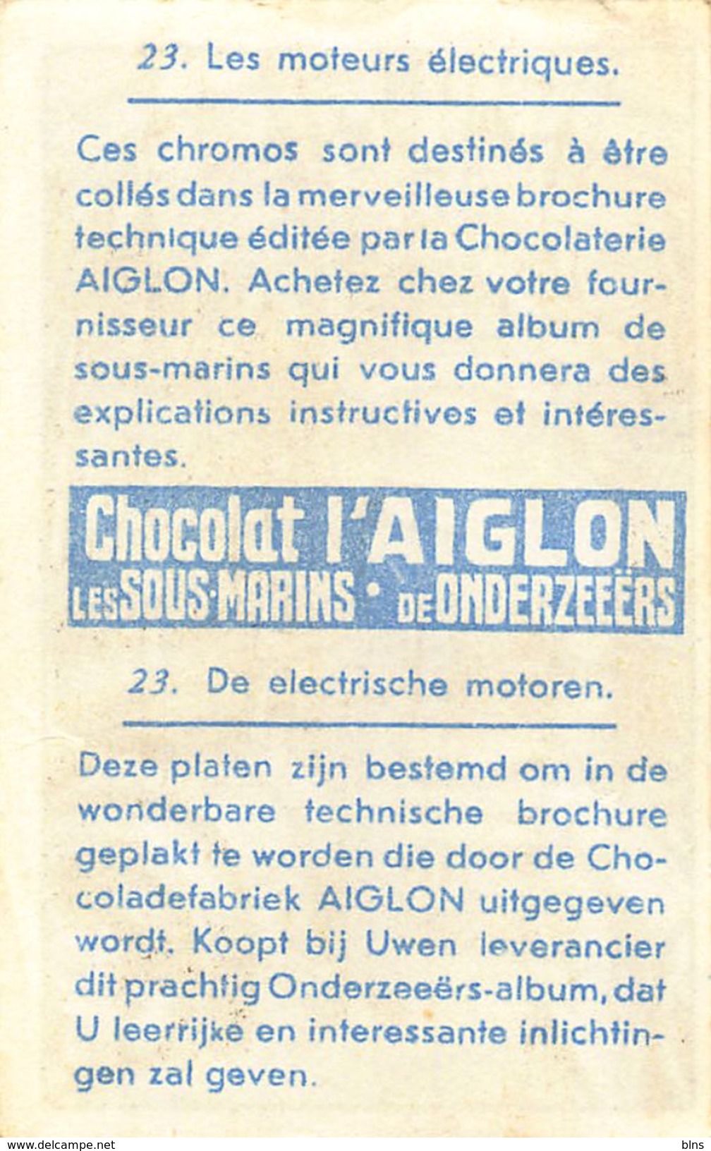 Lot 31 chromos Aiglon Sous-Marins