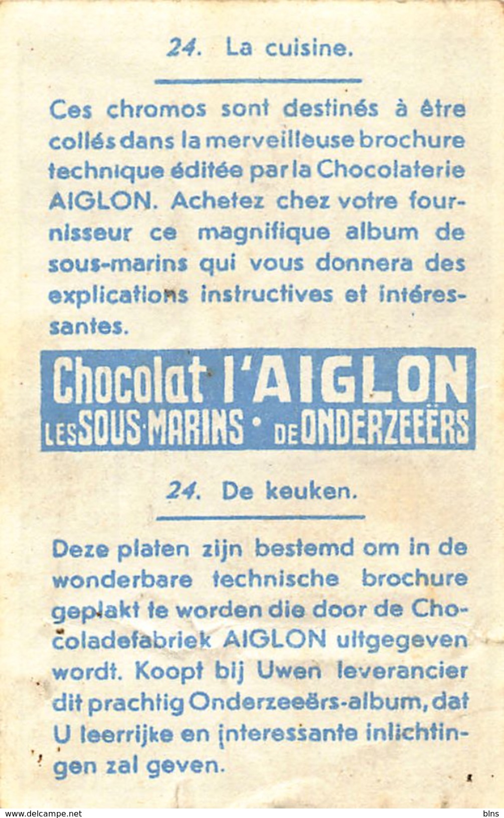 Lot 31 chromos Aiglon Sous-Marins