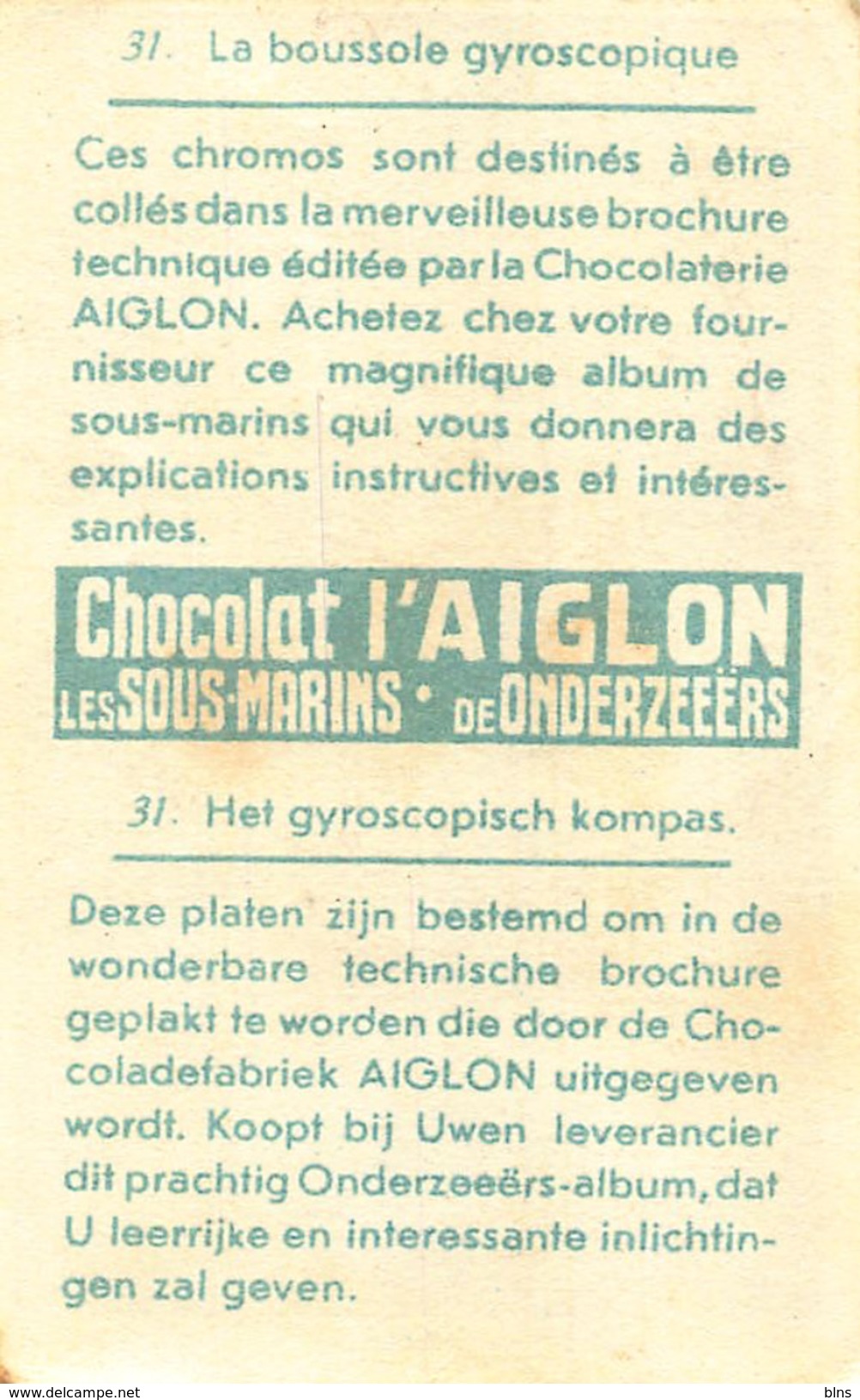 Lot 31 chromos Aiglon Sous-Marins