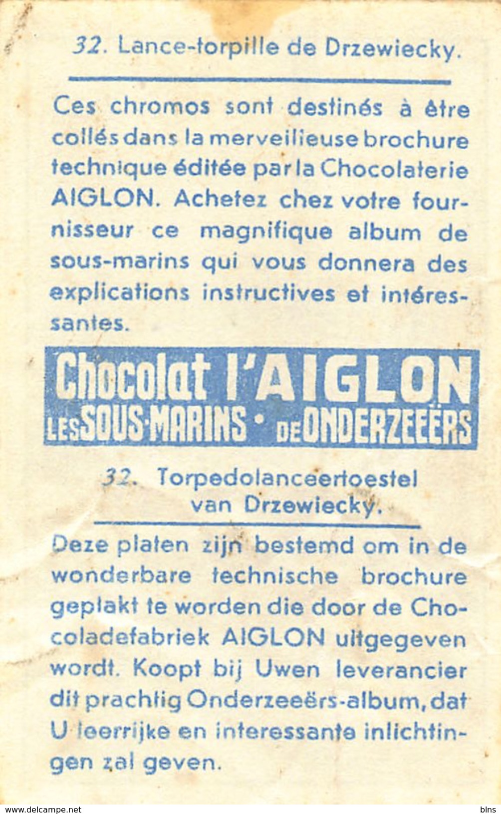 Lot 31 chromos Aiglon Sous-Marins