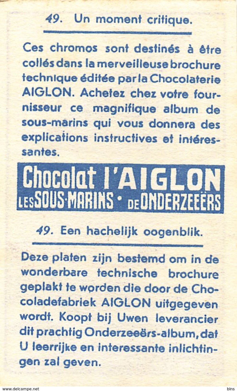 Lot 31 chromos Aiglon Sous-Marins