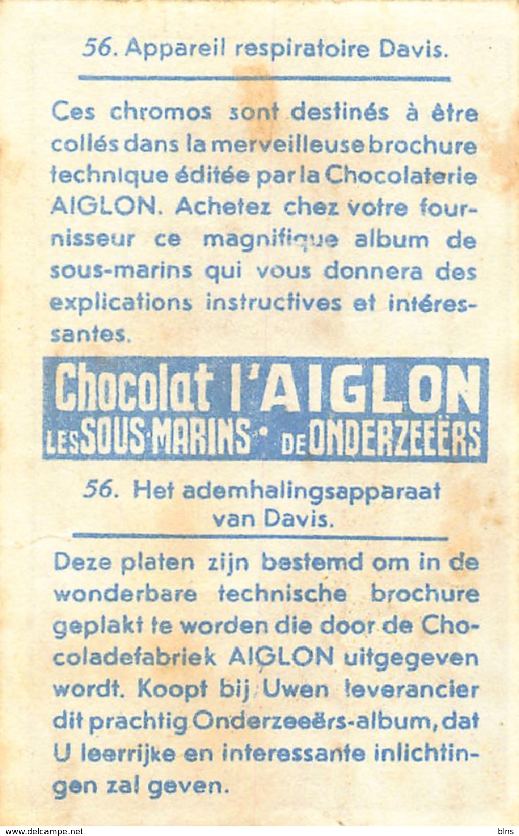 Lot 31 chromos Aiglon Sous-Marins