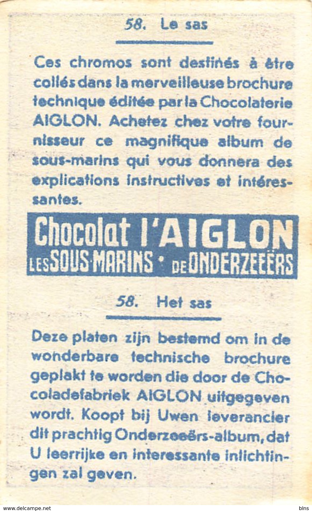 Lot 31 chromos Aiglon Sous-Marins