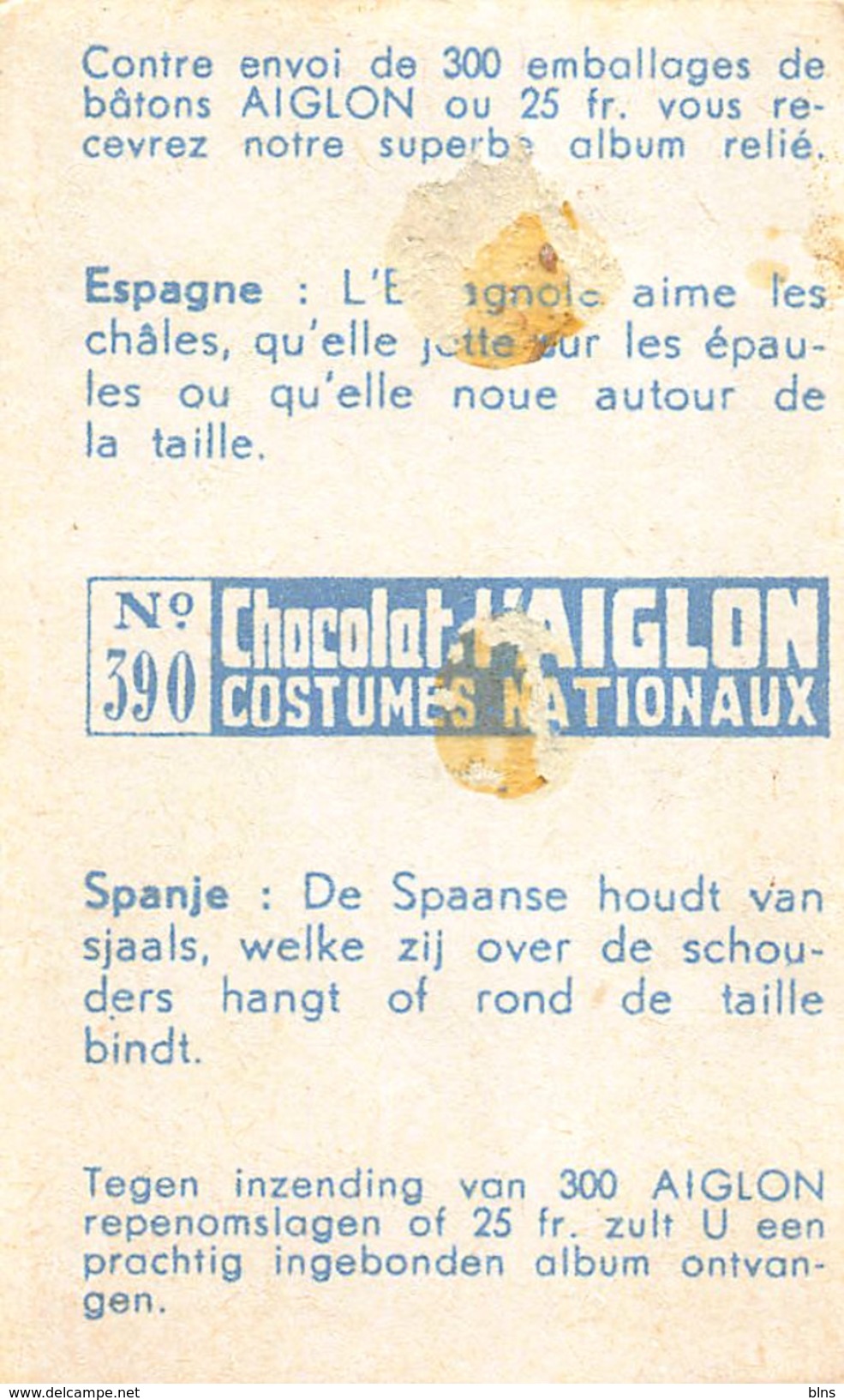 Lot 26 chromos Aiglon Costumes Nationaux