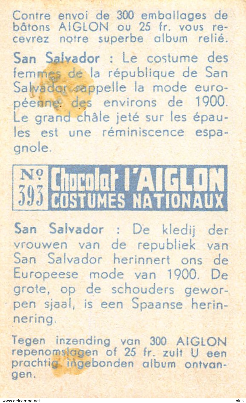 Lot 26 chromos Aiglon Costumes Nationaux